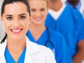 group of modern smart medical team closeup